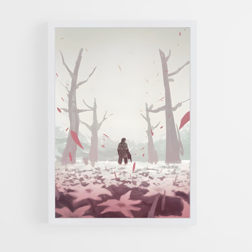 Poster Solid Snake dans la Nature – affiche Metal gear solid (vue 3)